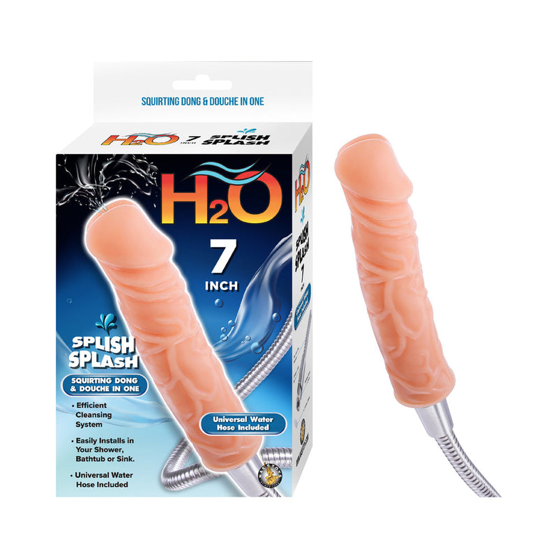 H2O Splish Splash 7 inch phallic nozzle shower shot